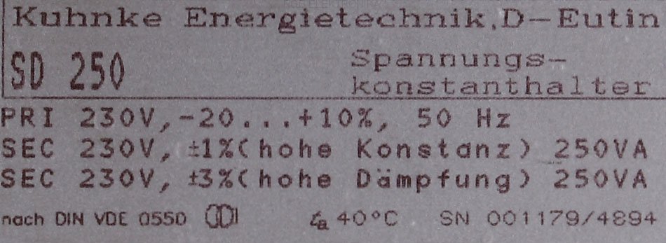 sd250 LENZE oprava