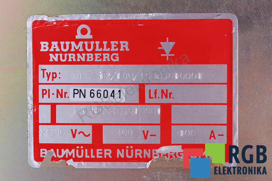 BKF12/100/400-3010001 BAUMULLER