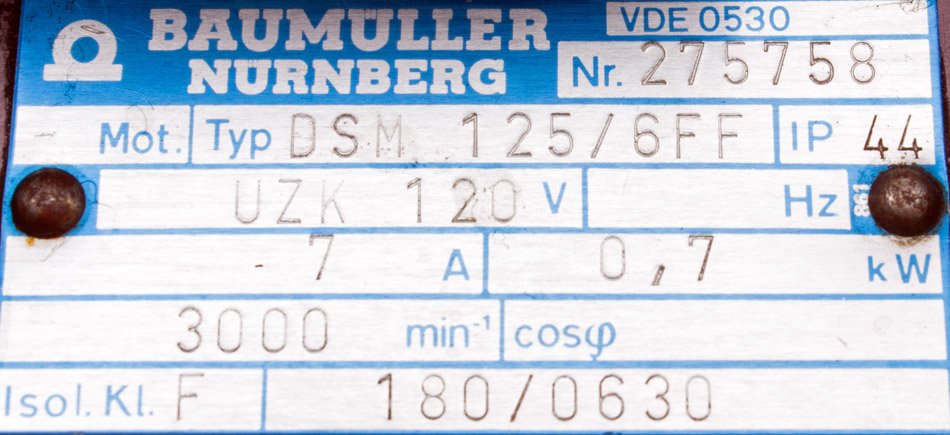 dsm125-6ff BAUMULLER oprava