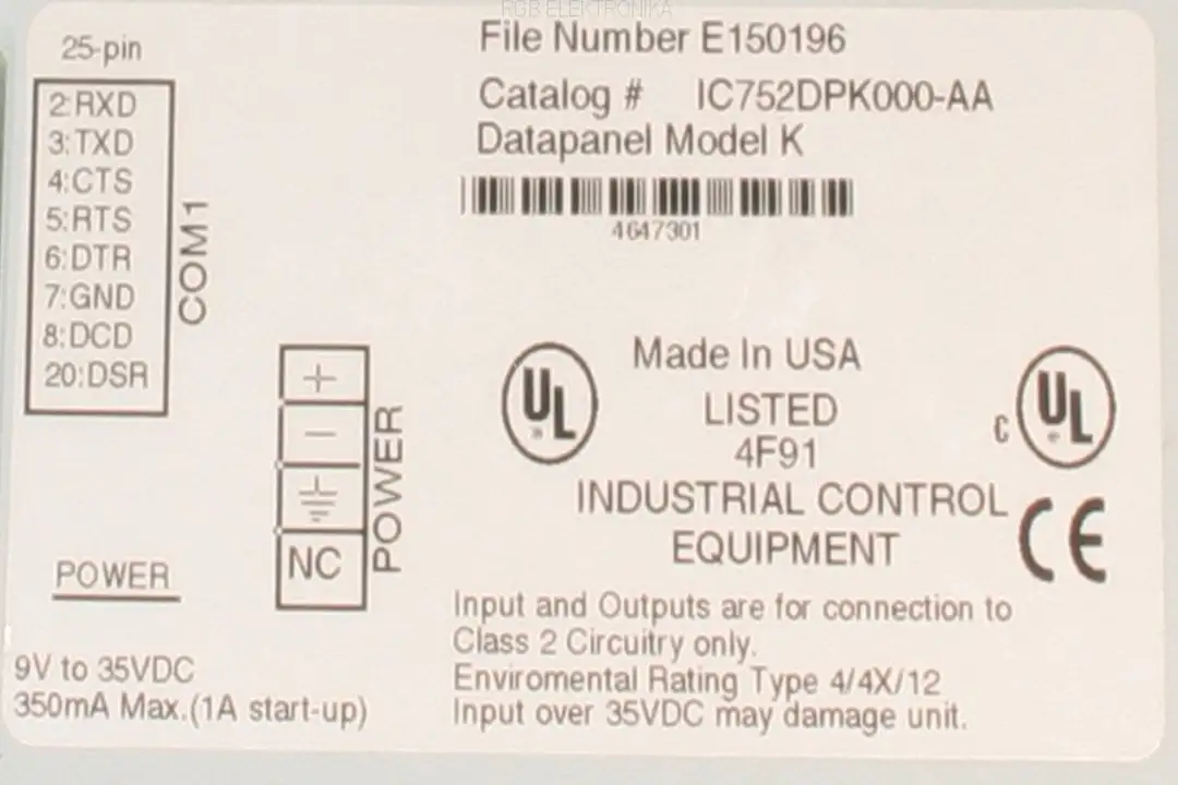 ic752dpk000-aa FANUC oprava