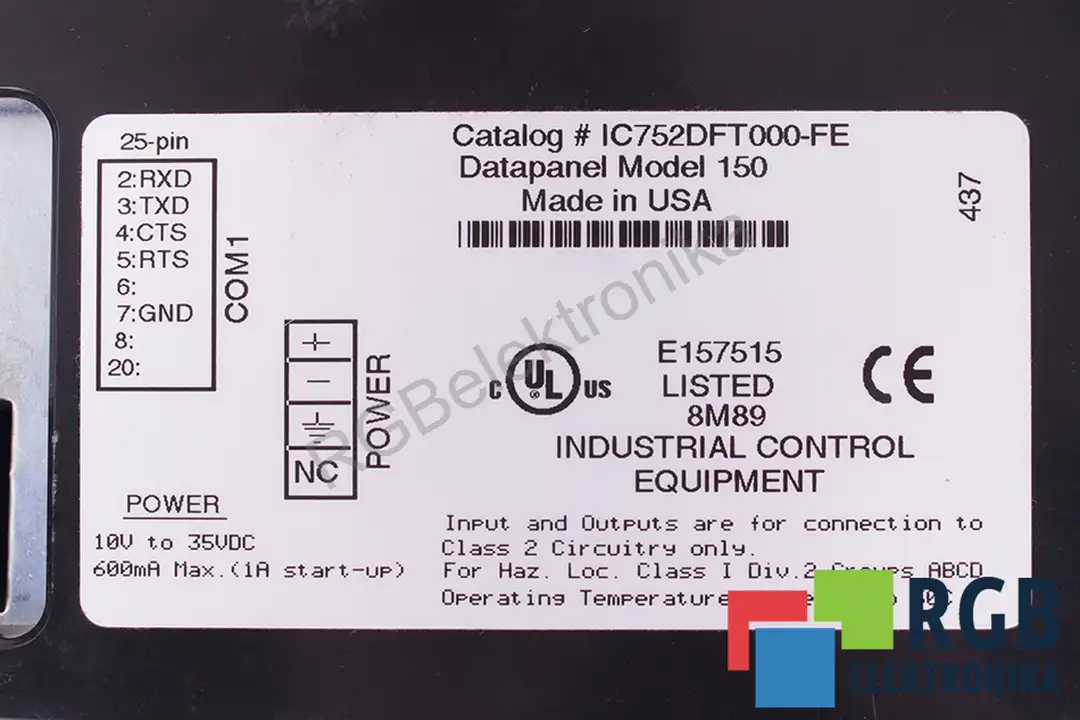 IC752DFT000-FE FANUC