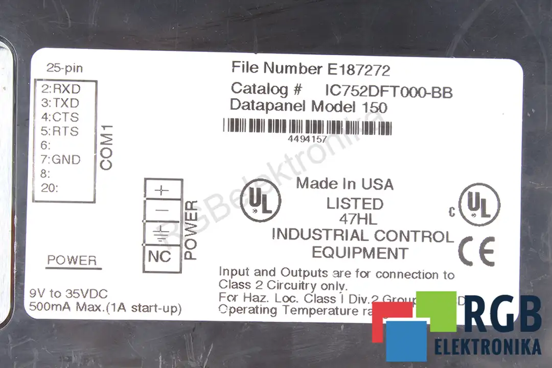 IC752DFT000-BB FANUC