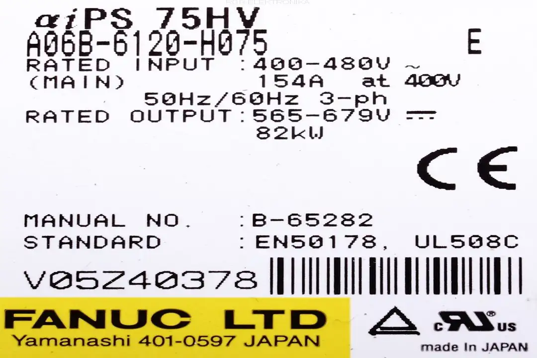 a06b-6120-h075 FANUC oprava