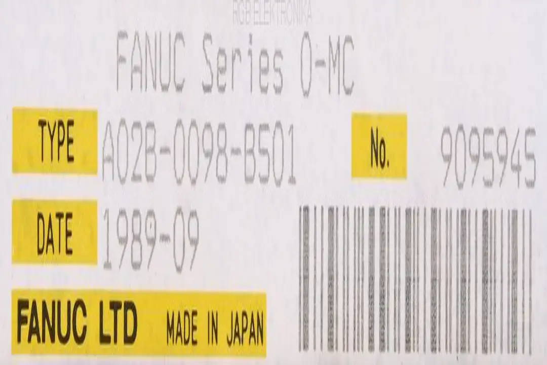 A02B-00980-B501 FANUC