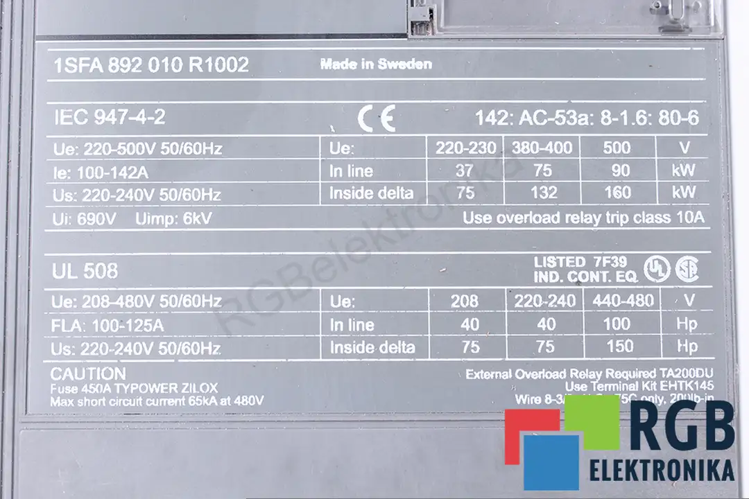 PSS142/245-500L ABB