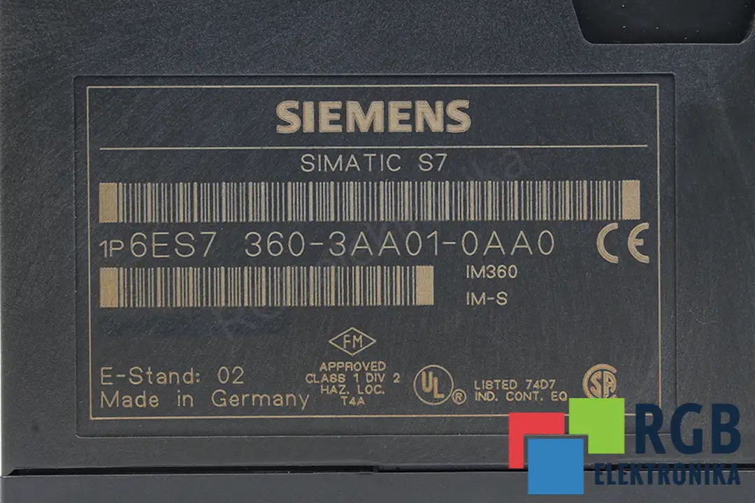 6ES7360-3AA01-0AA0 SIEMENS