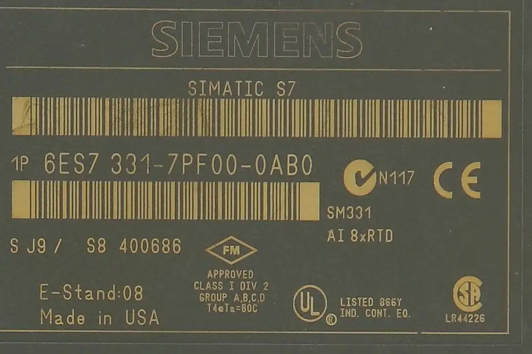 6ES7331-7PF00-0AB0 SIEMENS