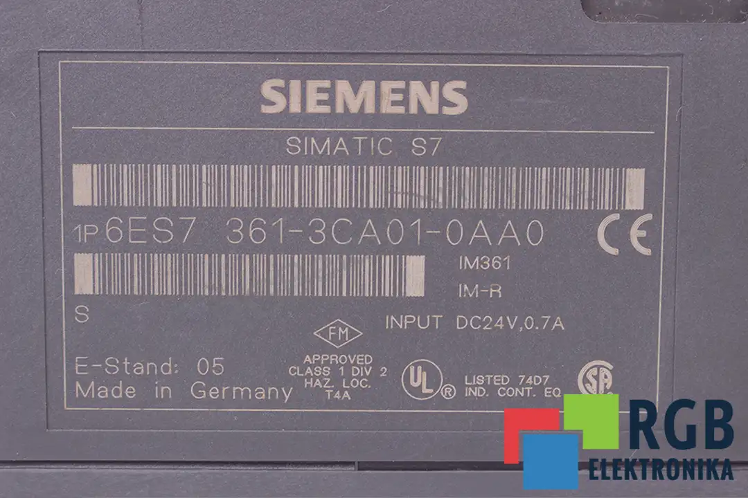 6ES7361-3CA01-0AA0 SIEMENS