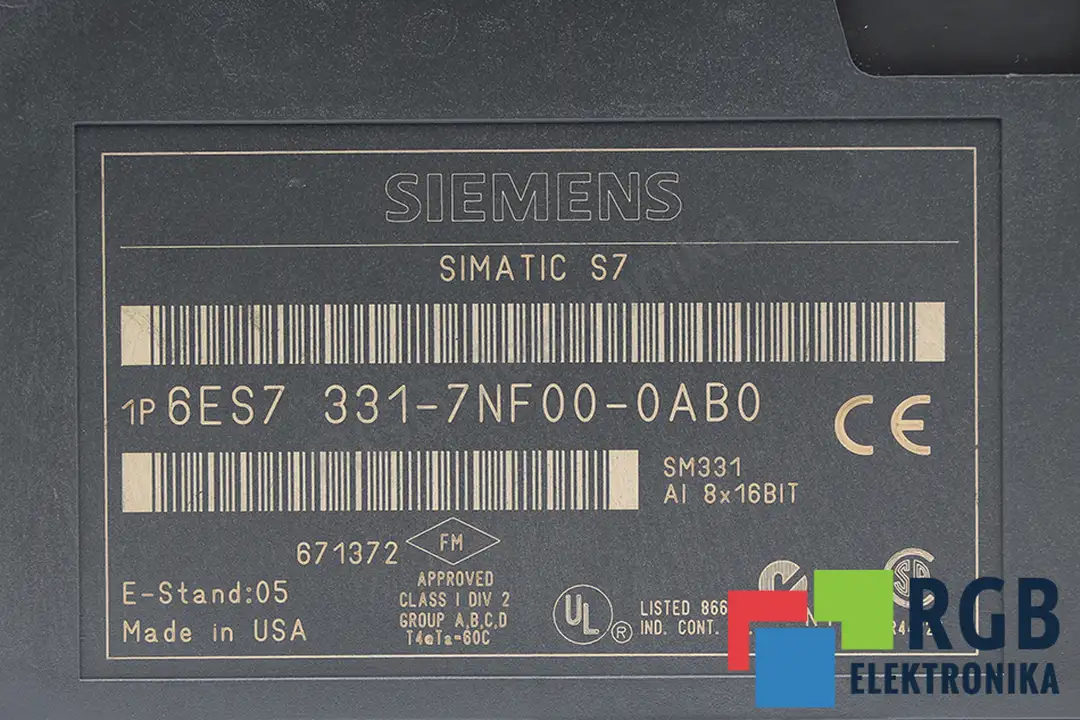 6ES7331-7NF00-0AB0 SIEMENS