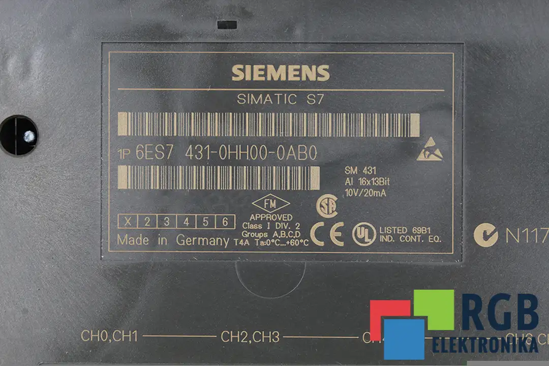 6ES7431-0HH00-0AB0 SIEMENS