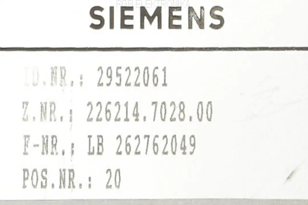 29522061 SIEMENS