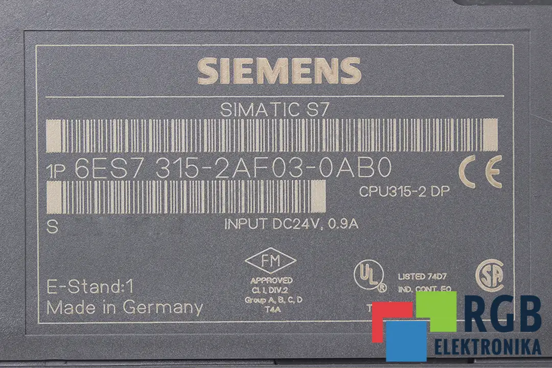 6ES7315-2AF03-0AB0 SIEMENS