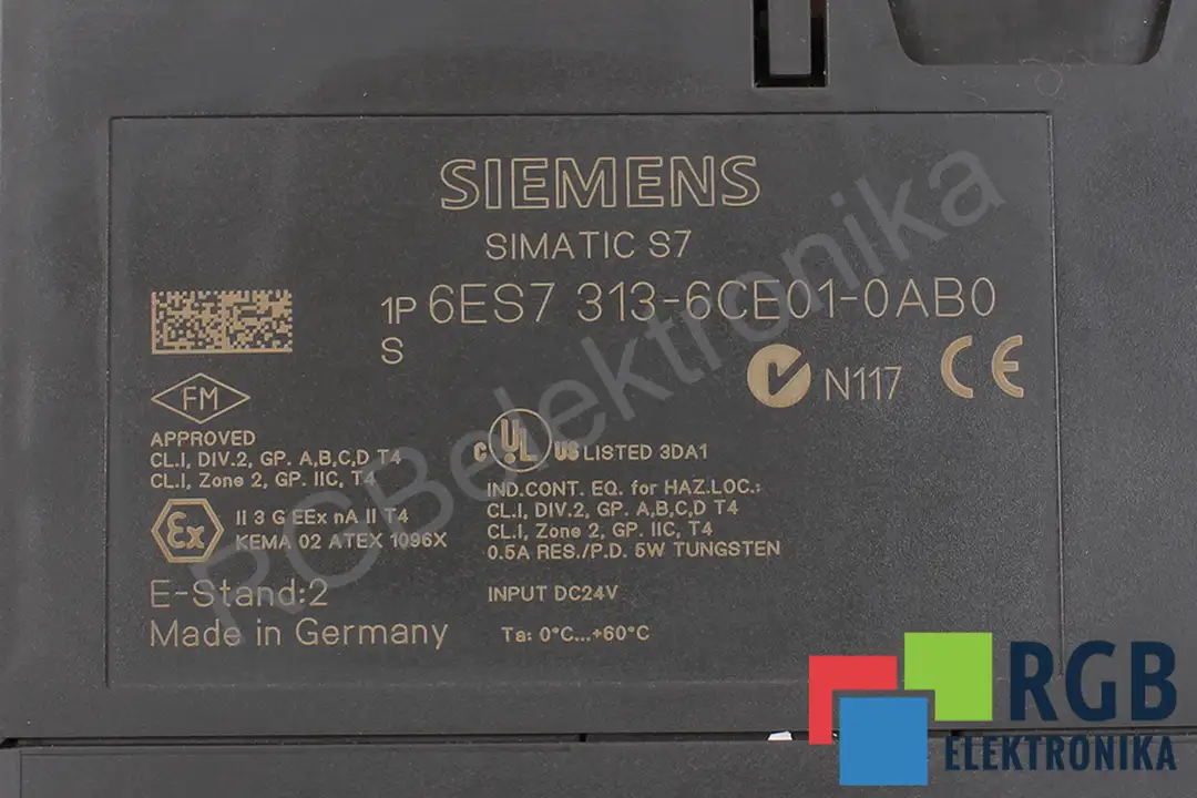 6ES7313-6CE01-0AB0 SIEMENS