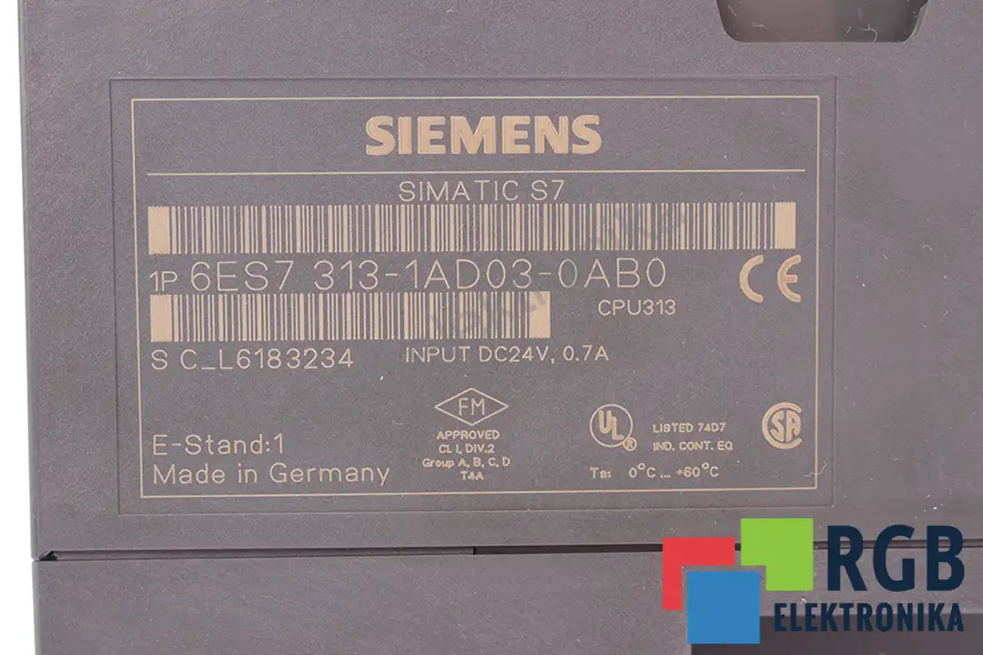 6ES7313-1AD03-0AB0 SIEMENS