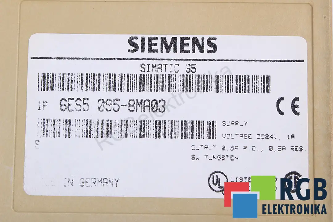 BEZ WTYKU 6ES5095-8MA03 SIEMENS