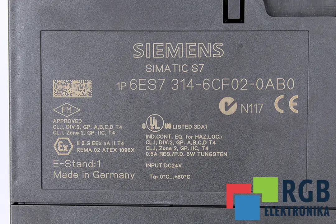 6ES7314-6CF02-0AB0 SIEMENS