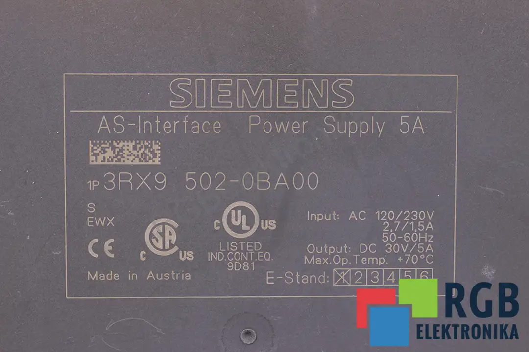 3rx9502-0ba00 SIEMENS oprava