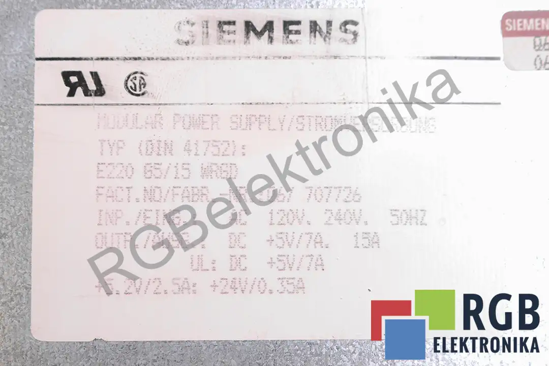 6es5-951-7ld12 SIEMENS oprava