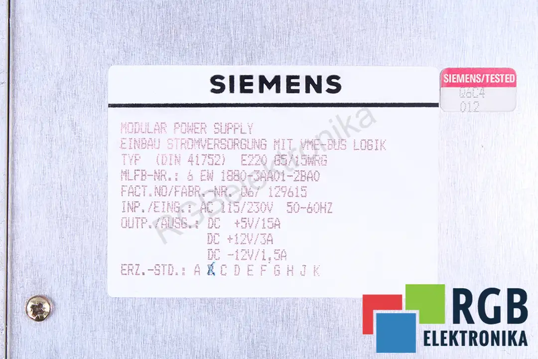 6EW 1880-3AA01-2BA0 E220 SIEMENS