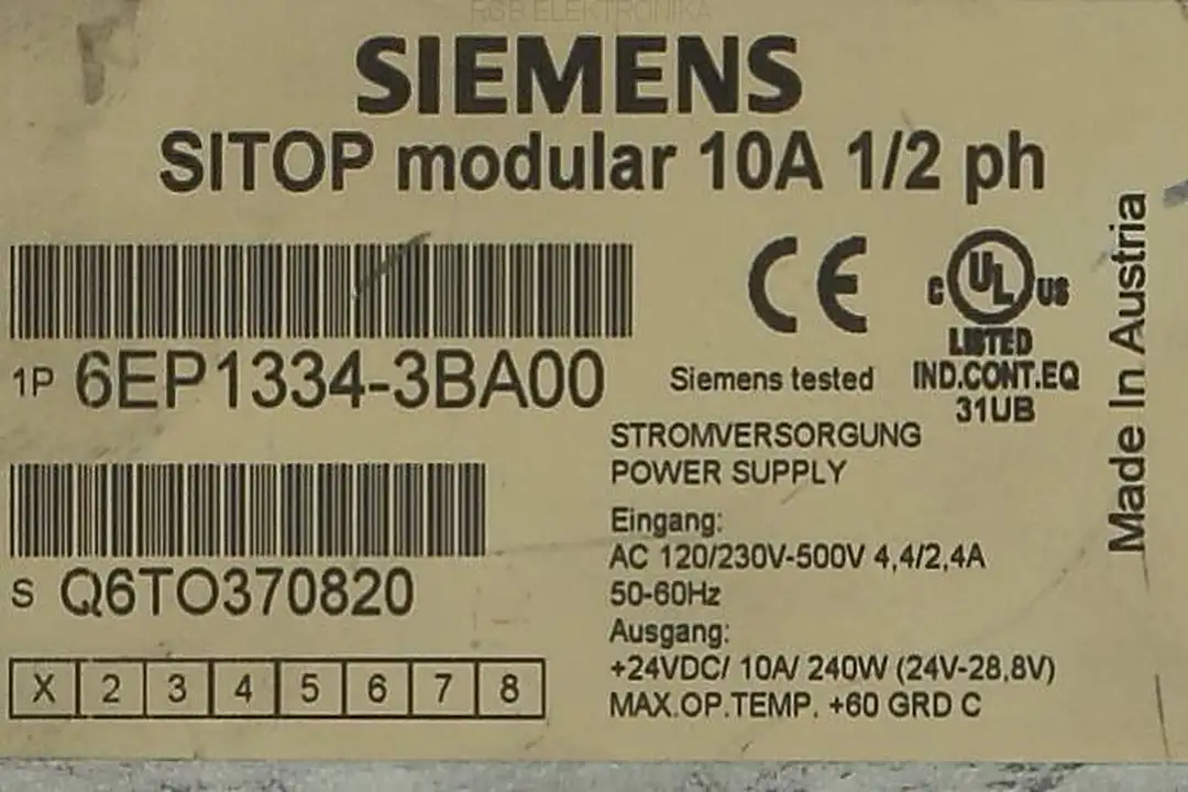 6EP1334-3BA00 SIEMENS