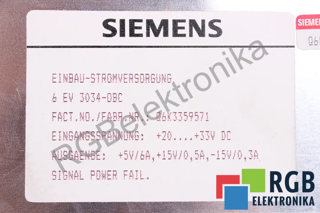 6EV3034-0BC SIEMENS