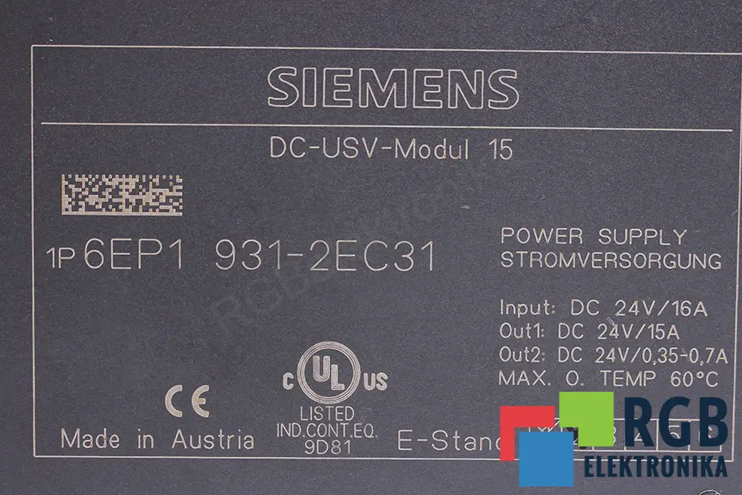 6ep1931-2ec31 SIEMENS oprava