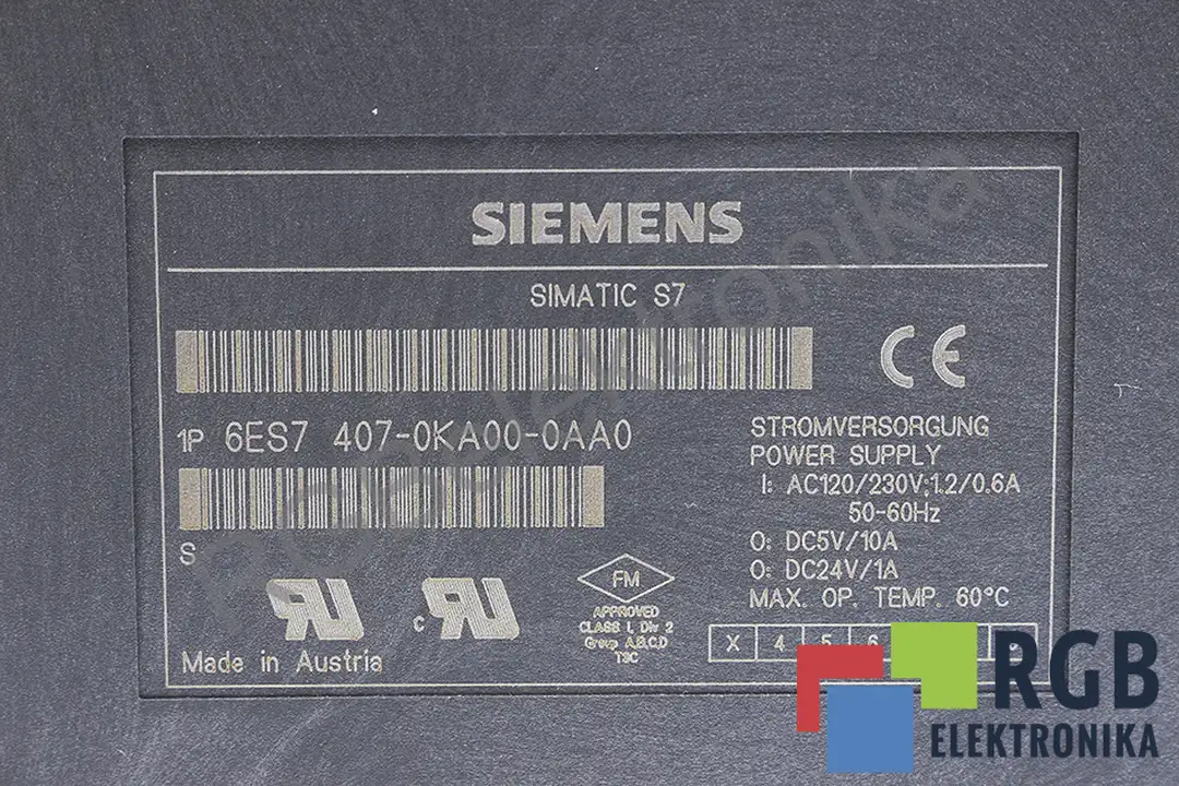 6ES7407-0KA00-0AA0 SIEMENS