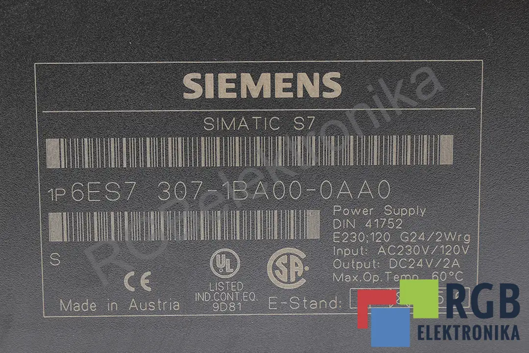 6ES7307-1BA00-0AA0 SIEMENS