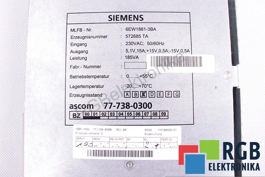 6EW1861-3BA SIEMENS