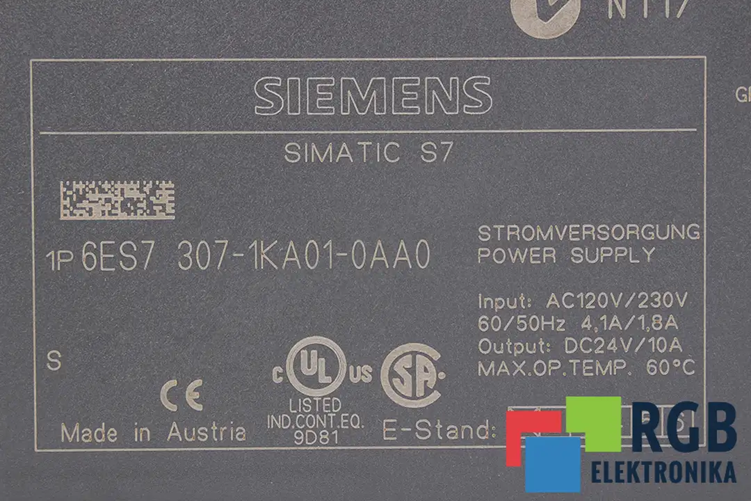 6ES7307-1KA01-0AA0 SIEMENS