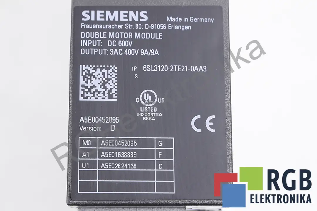 6SL3120-2TE21-0AA3 SIEMENS