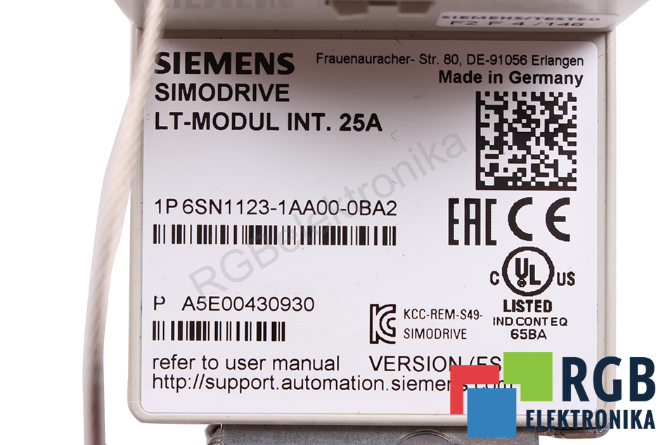 6SN1123-1AA00-0BA2 SIEMENS