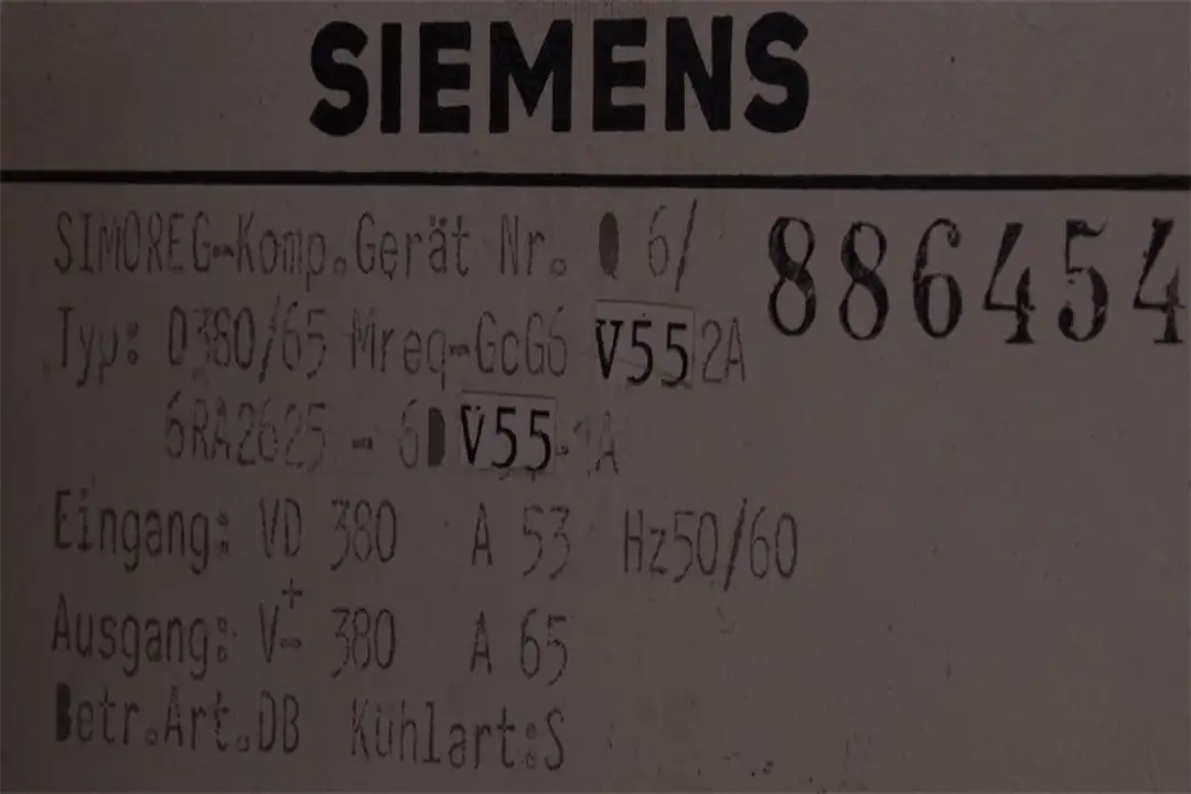 6ra2625-6dv55-1a SIEMENS oprava