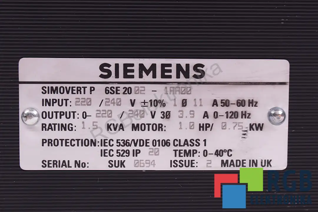 6se2002-1aa00 SIEMENS oprava