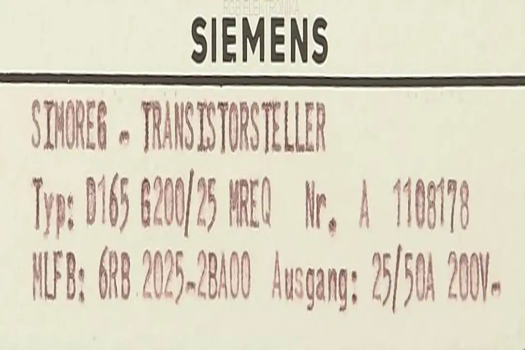 6RB 2025-2BA00 SIEMENS