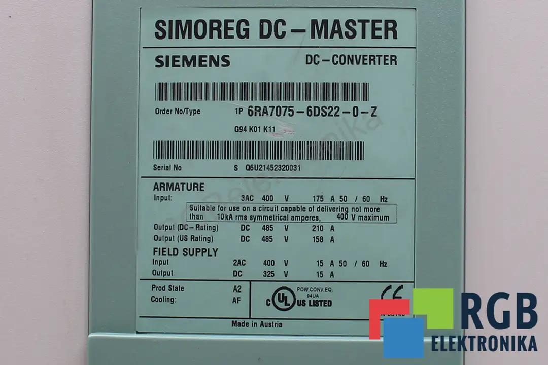 6RA7075-6DS22-0-Z SIEMENS