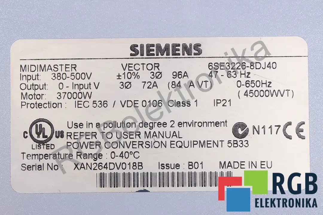 6se3226-8dj40 SIEMENS oprava