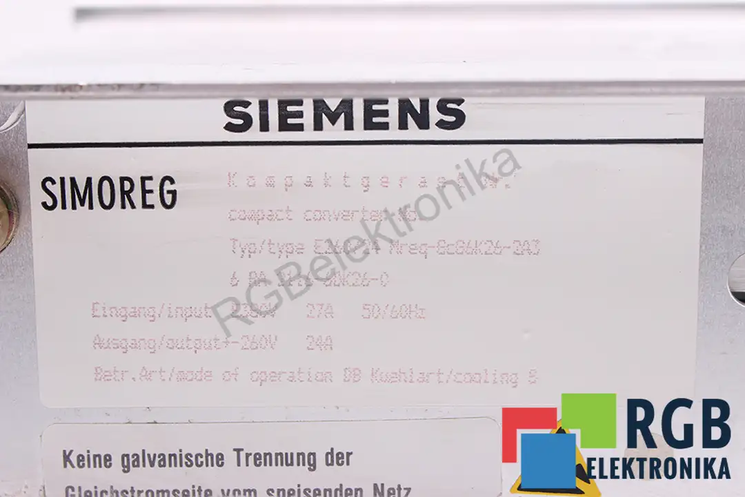 6RA2116-6DK26-0 SIEMENS