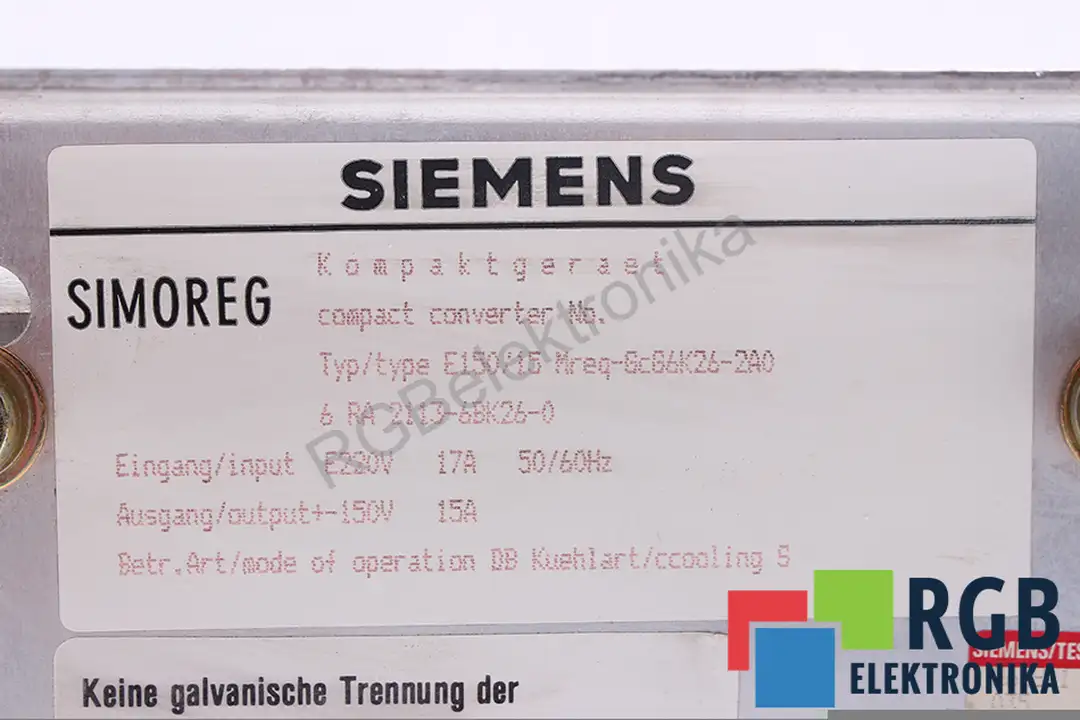 6RA2113-6BK26-0 SIEMENS