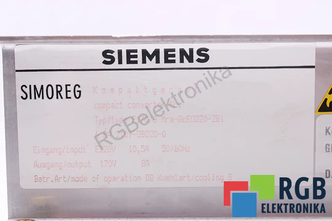 6ra2107-0bd20-0 SIEMENS oprava