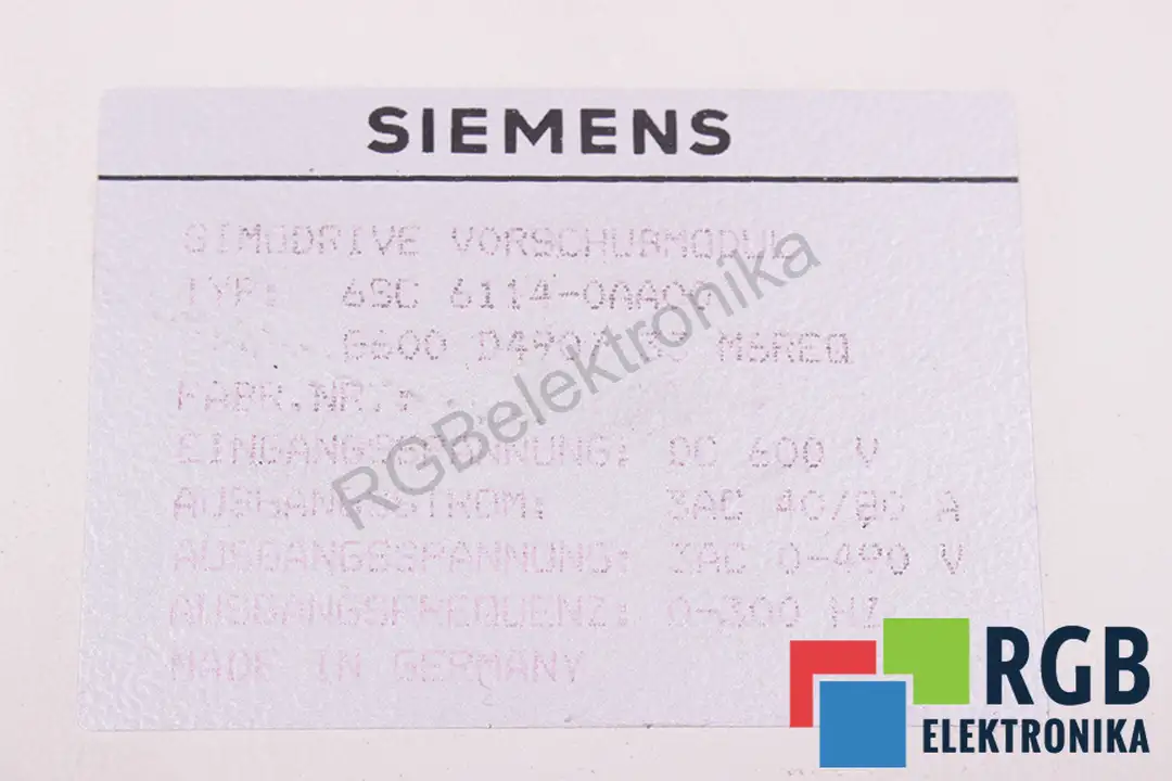 6SC6114-0AA00 SIEMENS