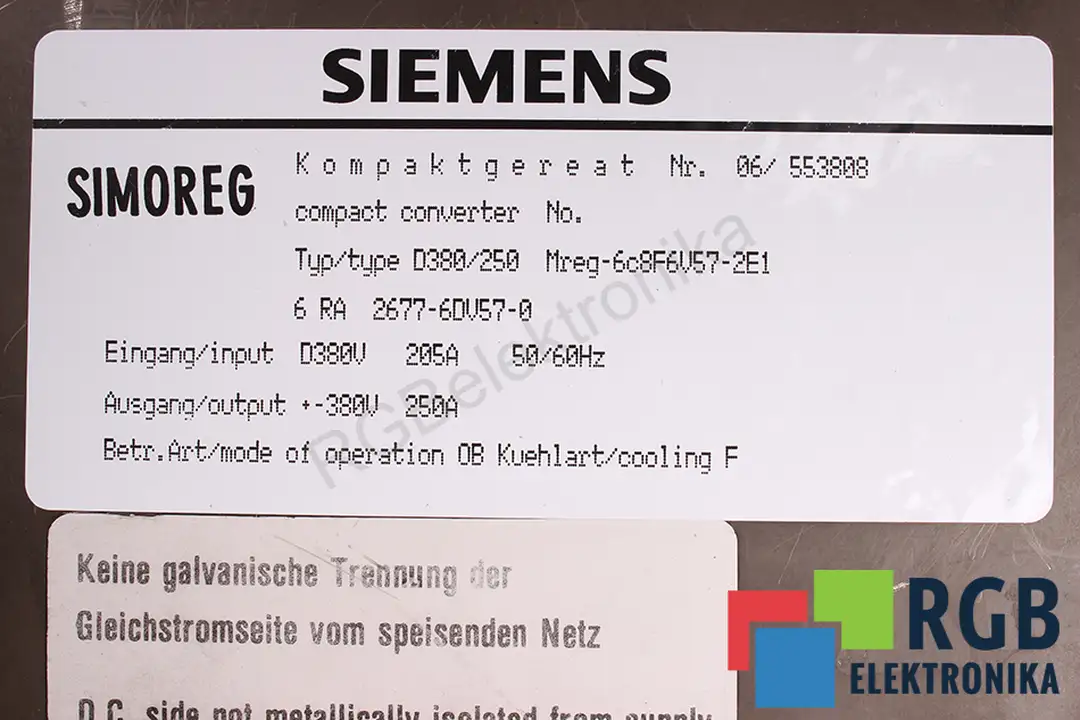 6RA2677-6DV57-0 SIEMENS