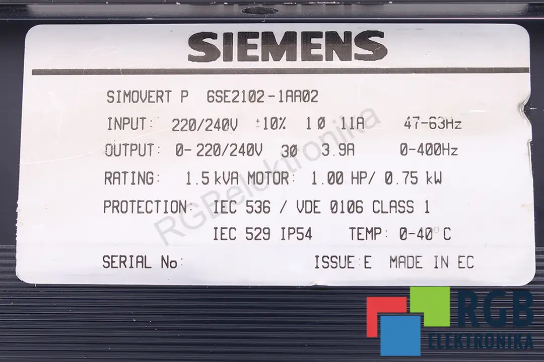 6SE2102-1AA02 SIEMENS