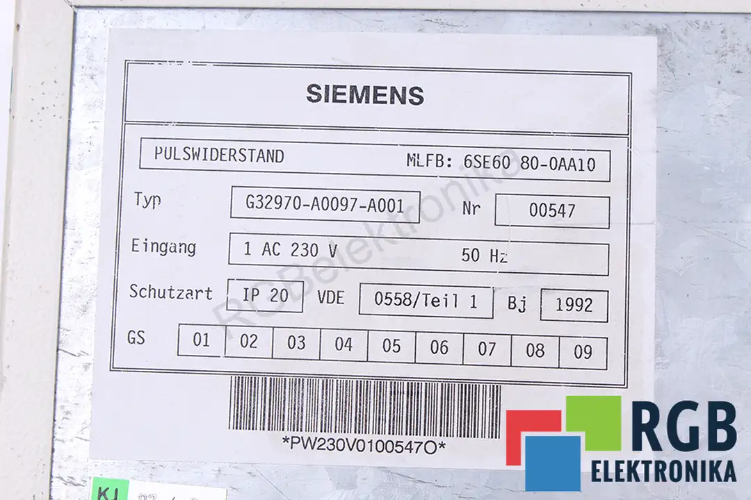 G32970-A0097-A001 SIEMENS