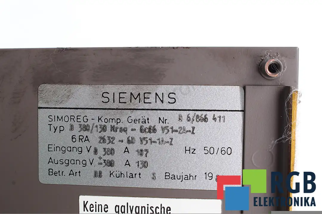 6RA2632-6DV51-1A-Z SIEMENS