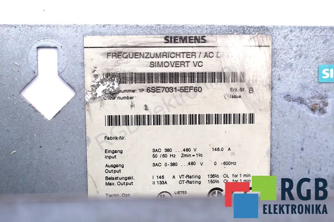 6SE7031-5EF60 SIEMENS