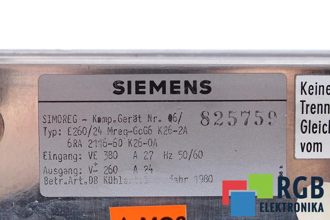 6RA2116-6DK26-0A SIEMENS