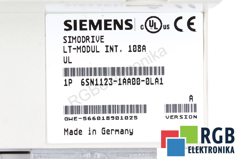 6SN1123-1AA00-0LA1 VER.A SIEMENS