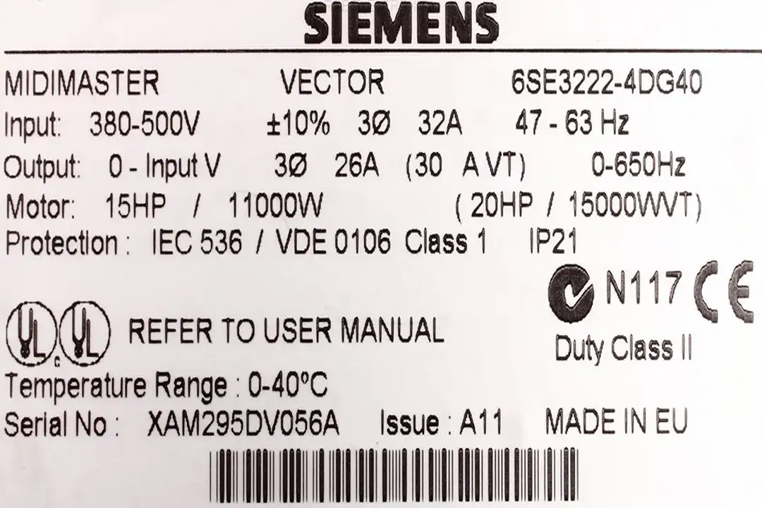 servis 6se3222-4dg40 SIEMENS