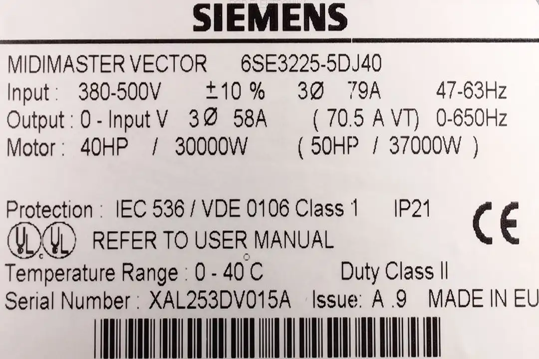 6SE3225-5DJ40 SIEMENS